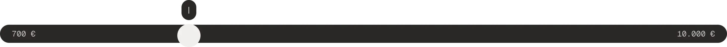 une barre de selection de salaire